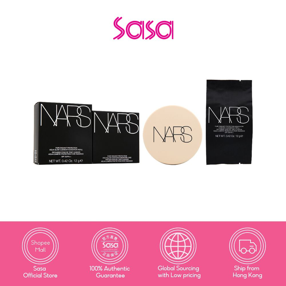 NARS Aqua Glow Cushion Foundation with case SPF 23 PA++ (Namsan) (2pcs