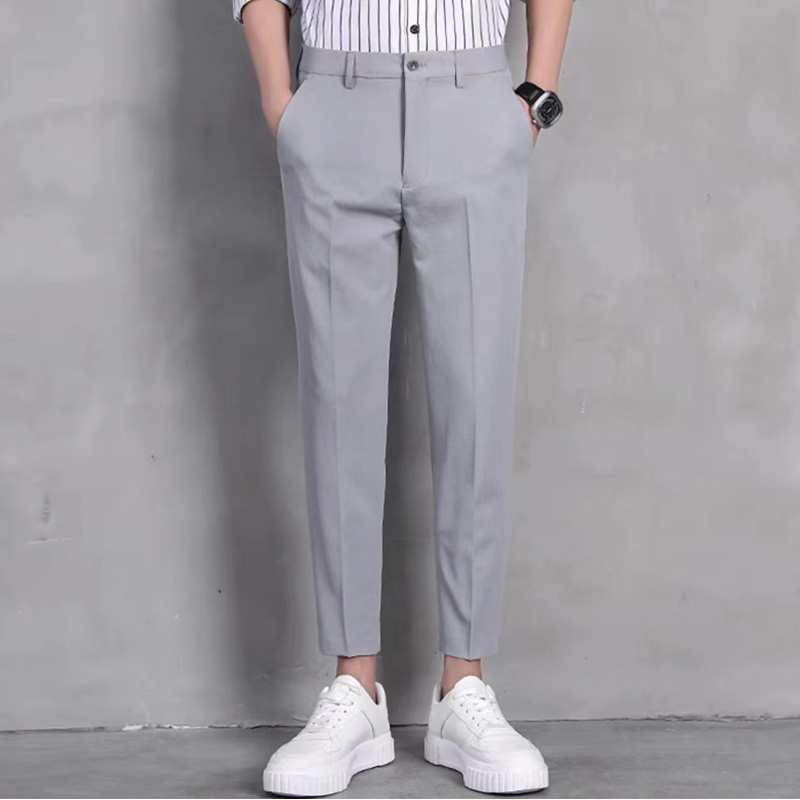 ACHSAWAKE 5 Sizes 7 Colors High Quality Trouser Pants for Men Above