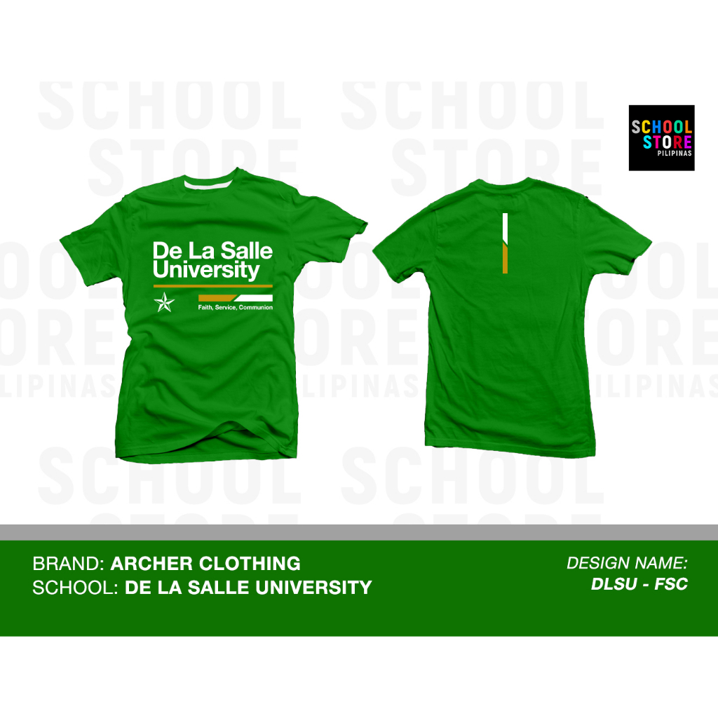 Dlsu Fsc De La Salle University Green Archers Shirt For Men Women
