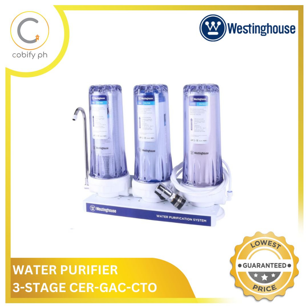 Westinghouse Water Purifier 3-Stage Ceramic-GAC-CTO | Shopee Philippines