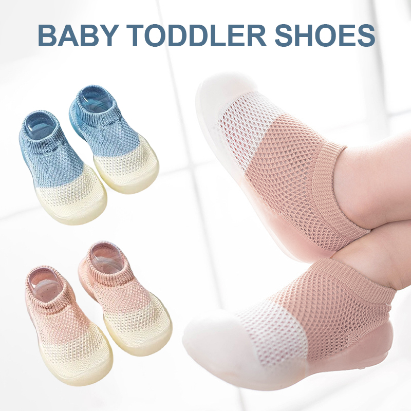 Toddler Shoes Summer Breathable Mesh Baby Walking Shoes Socks Shoes