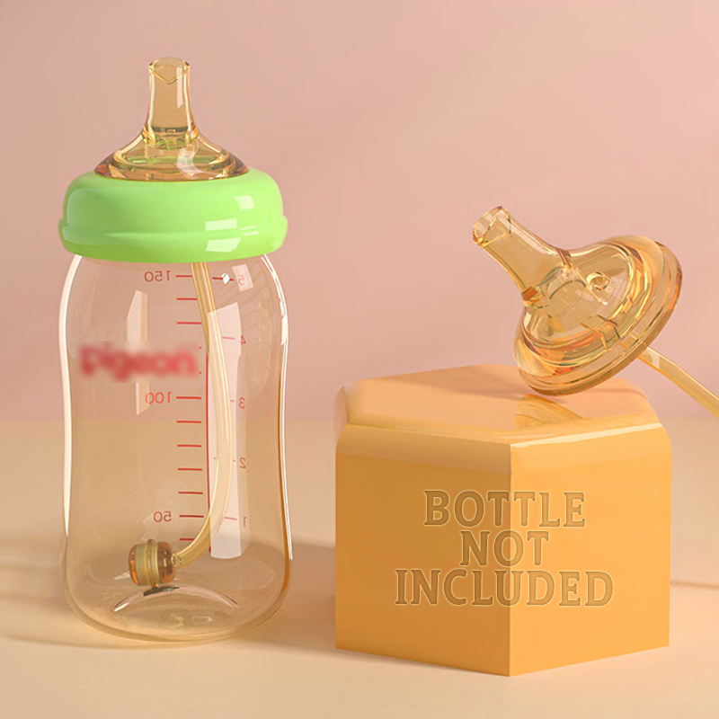 Silicone Nano Nipple with Straw & Gravity Ball for Pigeon Wide Neck