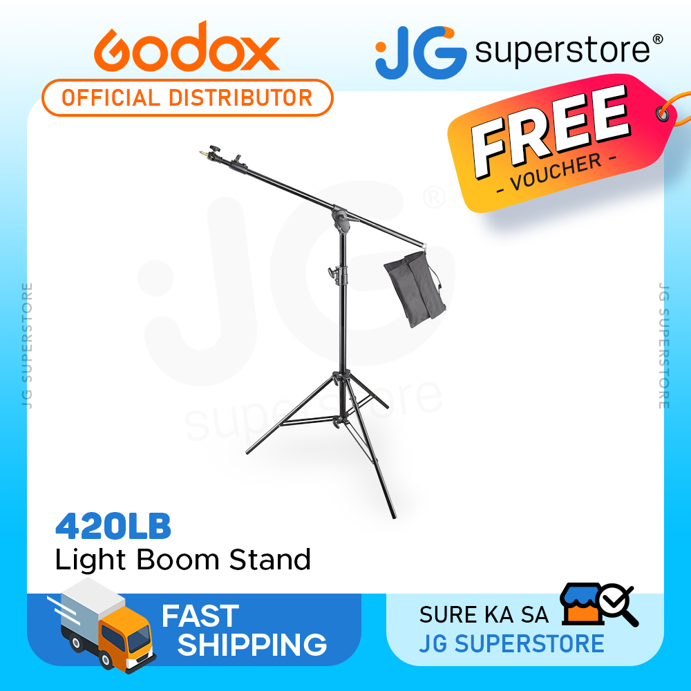Godox Light Boom Stand w/ Weight Bag, Up to 5kg Load Capacity, 4.22m