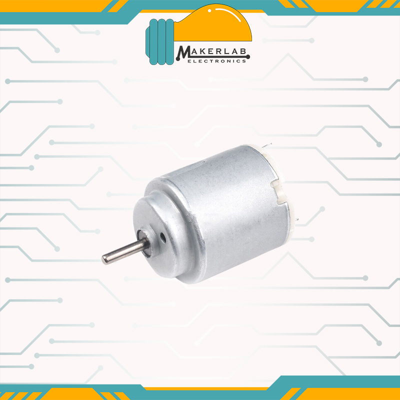 6V DC Motor (Small) R140 3-6V DC Motor 25mm Length, 21mm Diameter ...