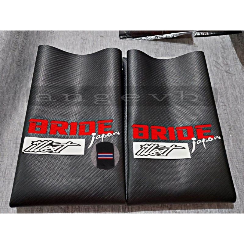 BRIDE JAPAN DRY CARBON ORIGINAL HIGH QUALITY MOTOR SEAT COVER + STICKER ...