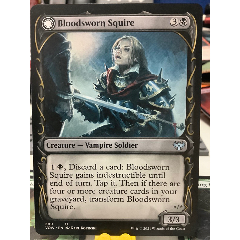 MAGIC: The Gathering - Bloodsworn Squire SHOWCASE (Innistrad: Crimson ...