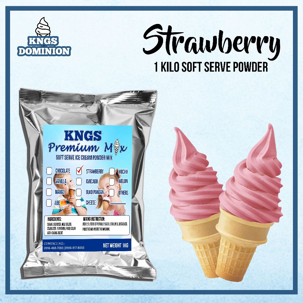 KNGS PREMIUM SOFT SERVE ICE CREAM PREMIX POWDER (KNGS PREMIUM MIX