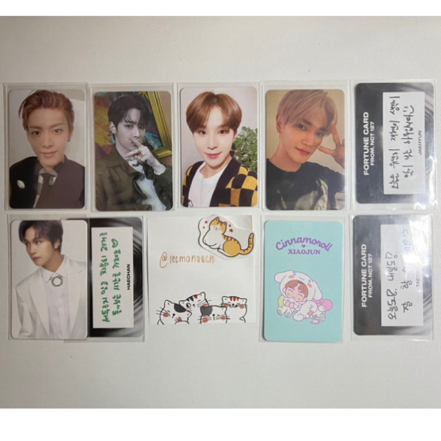 NCT NCT Dream WayV NCT U Photocards PC Kun Yuta Jungwoo Taeyong Haechan Xiaojun