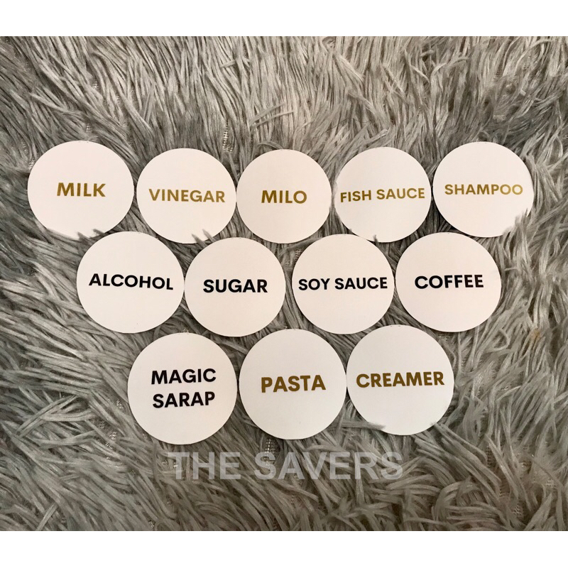 CIRCLE - Minimalist Labels - High quality waterproof matte vinyl ...