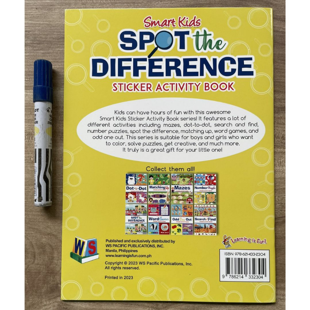 Smart Kids Sticker and Activity Book - SPOT THE DIFFERENCE (brand new ...