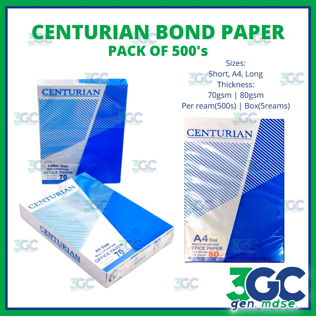 Centurian Multipurpose Bond Paper Shopee Philippines