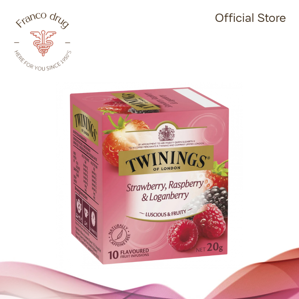 Twinings Tea Livewell ( Strawberry, Raspberry, & Loganberry) 10's Expiry Date November 2025