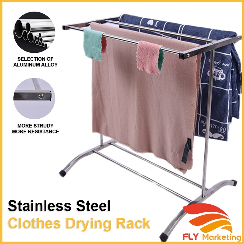 Stainless Steel Towel Hanger Clothes Drying Rack Towel Rack Clothes