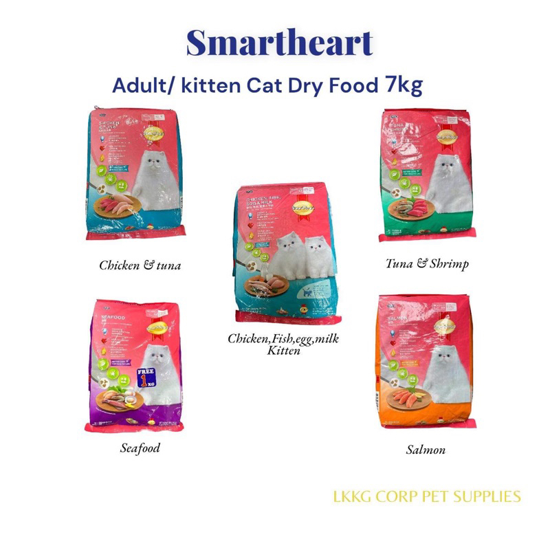 SmartHeart Adult and kitten Cat Dry Food 7kg Shopee Philippines