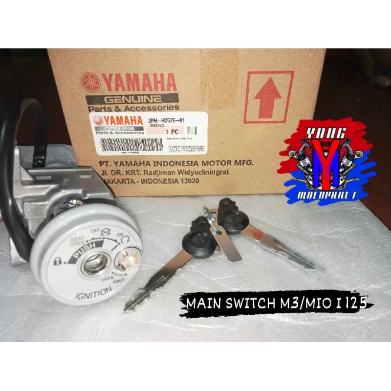 MAIN SWITCH / IGNITION SWITCH (MIO I 125 / M3) (2PHH252E01) Shopee Philippines