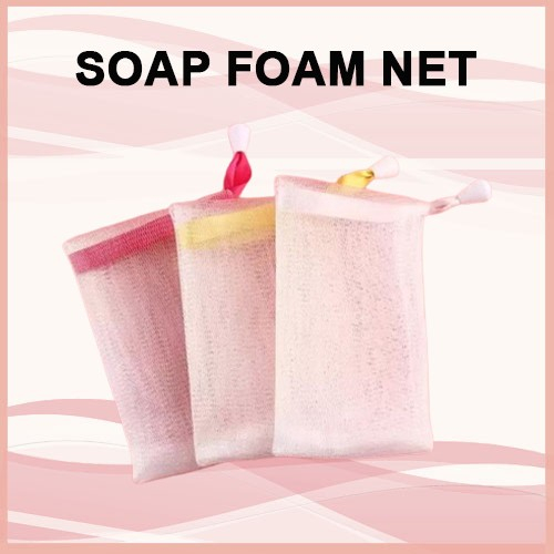1 PC Soft Soap Foam Mesh Net Bathing Liquid Soap Saver Bag Foaming ...