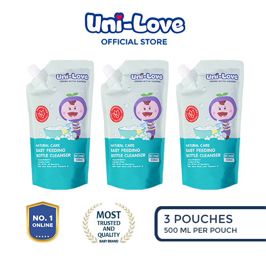 UniLove Baby Bottle Cleanser 500ml Pack of 3 Shopee Philippines