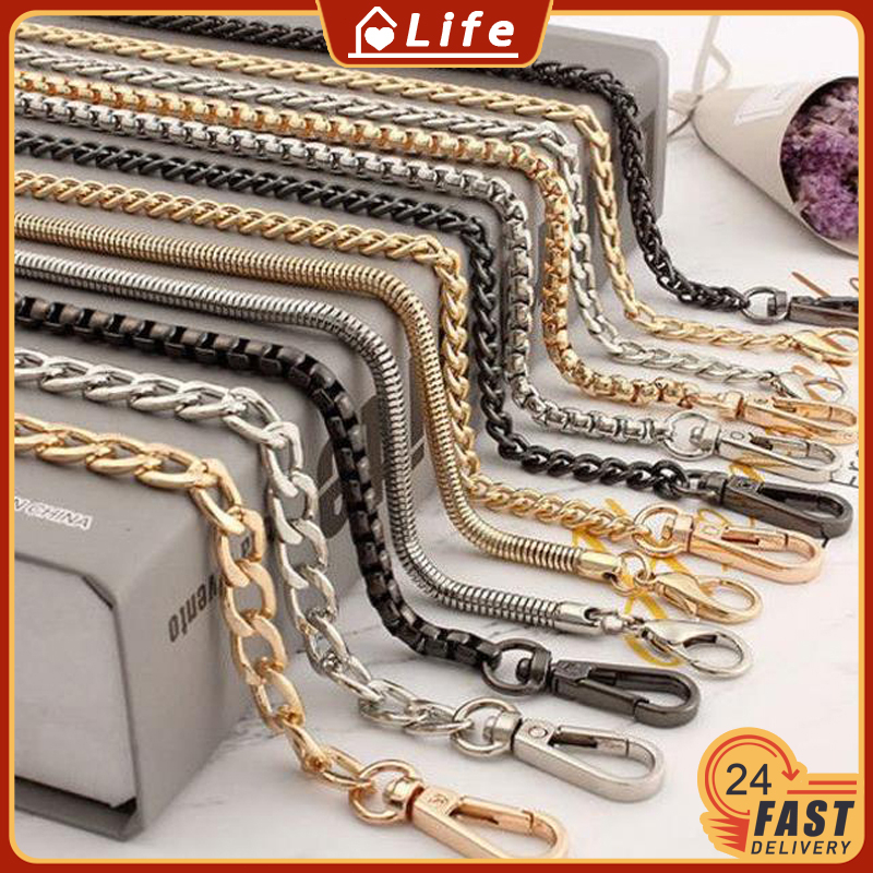 120CM Bag Chain Shoulder Strap Backpack Crossbody Bag Belt Chain Metal ...