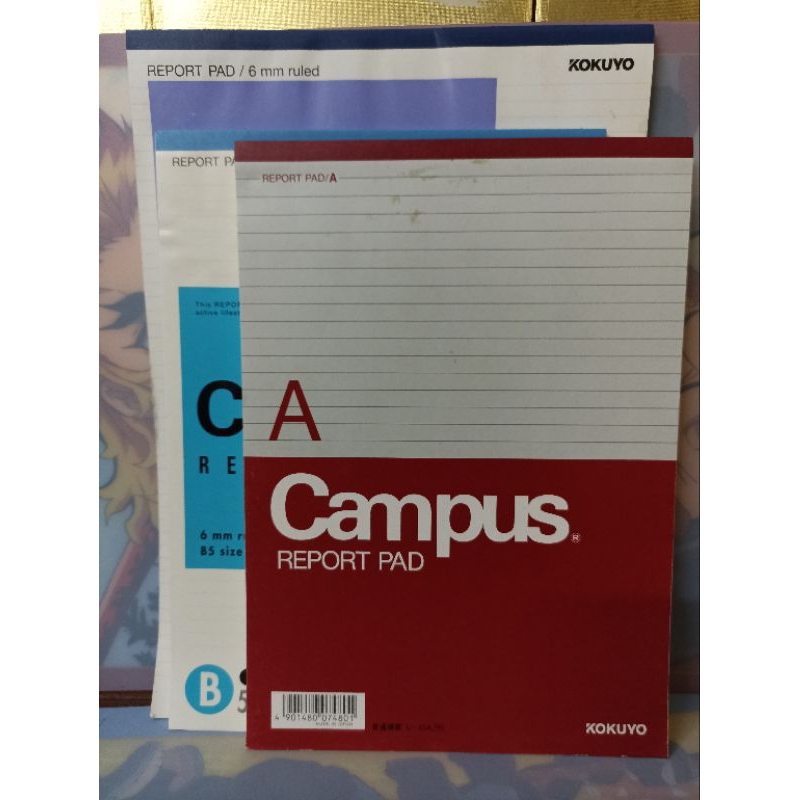 Kokuyo Campus Report Pad, Daiso Report Pad / Japan Surplus | Shopee ...