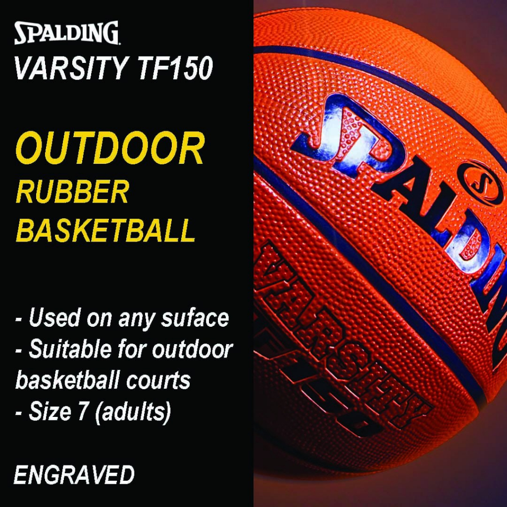 Shop Spalding FIBA Varsity TF-150 Rubber Indoor/Outdoor Basketball