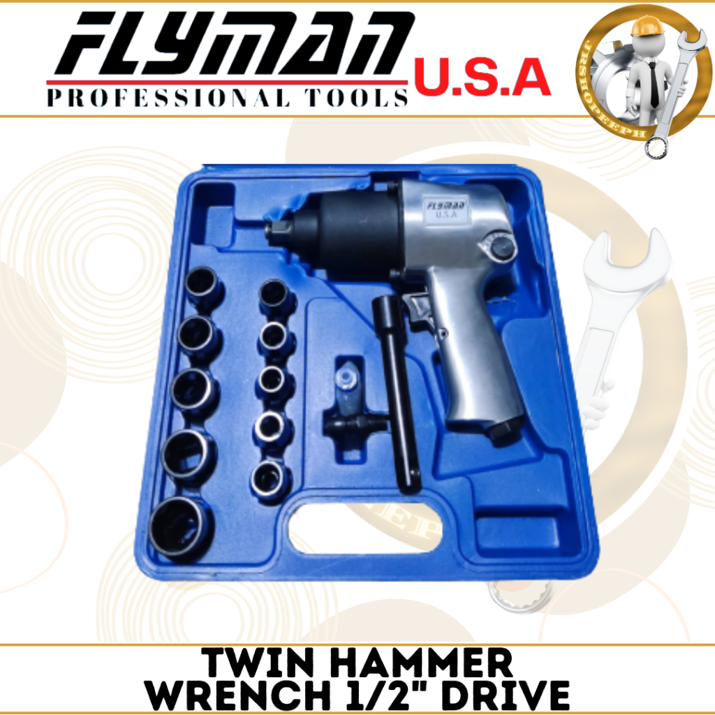 Flyman Twin Hammer Wrench 1024mm Pneumatic Twin Impact
