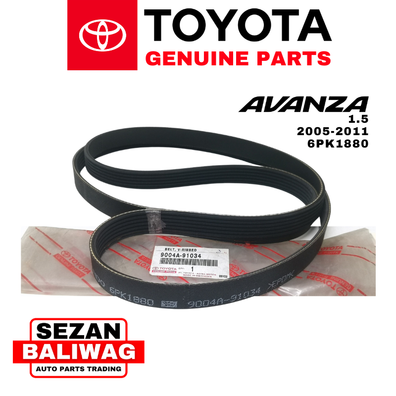ORIGINAL TOYOTA DRIVE BELT FAN BELT ALTERNATOR BELT AVANZA 1.5 2006