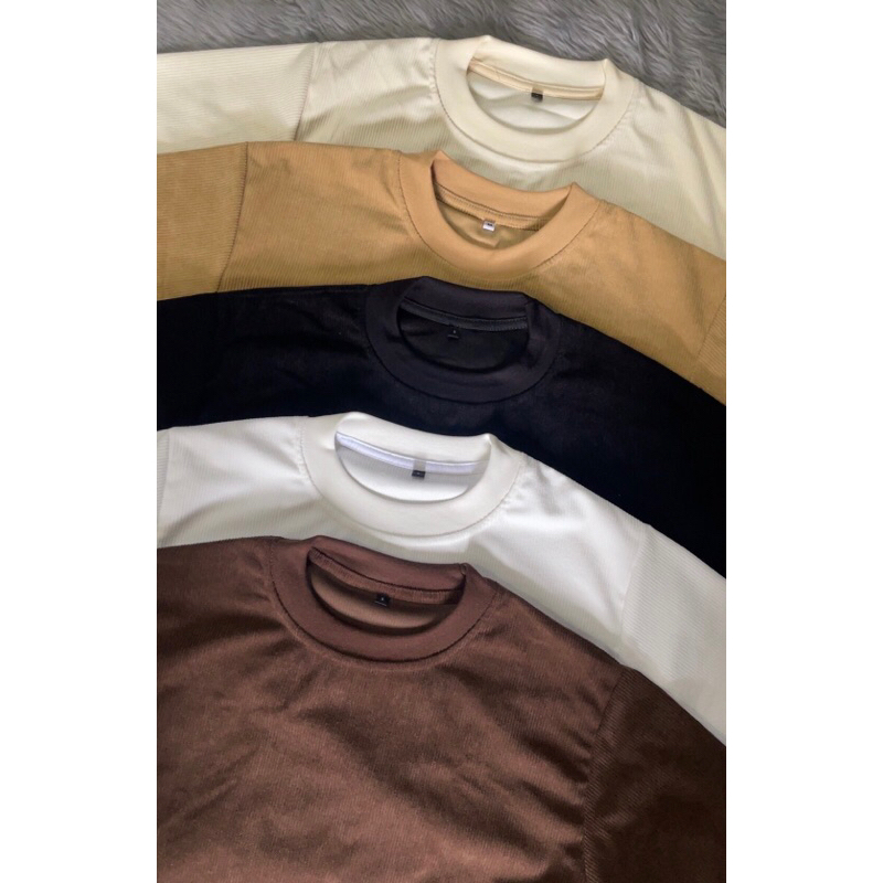 Corduroy Oversized Shirt Premium Quality Plain Tshirt | Shopee Philippines
