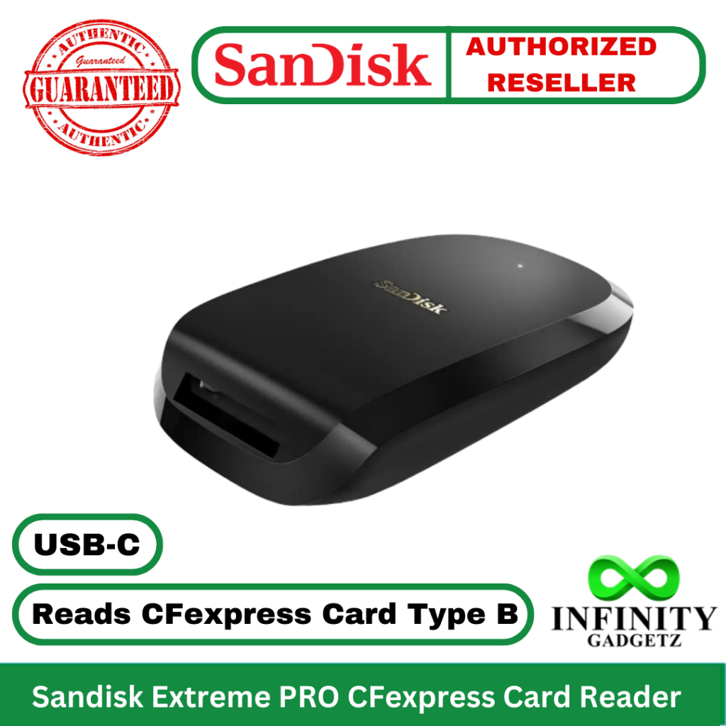 SanDisk Extreme PRO CFexpress Card Reader Reads CFexpress Type B High