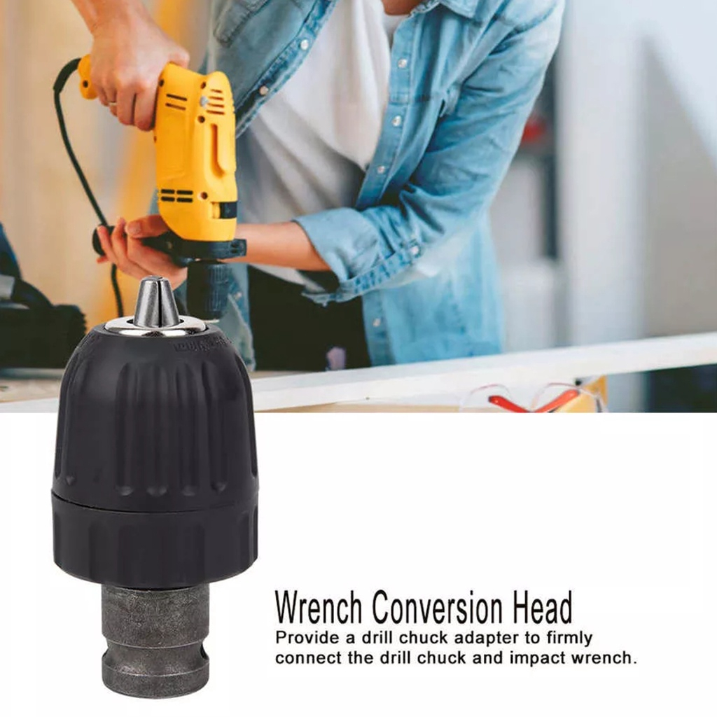 Electric Impact Wrench Convert Electric Drill 1/2" Square Socket