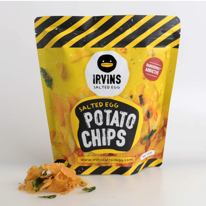 Irvins Salted Egg Potato Chips 105g | Shopee Philippines