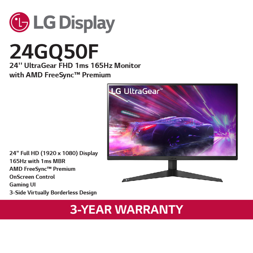 LG 24GQ50F-B 24 Inch Class Full HD (1920 X 1080) Ultragear Gaming ...