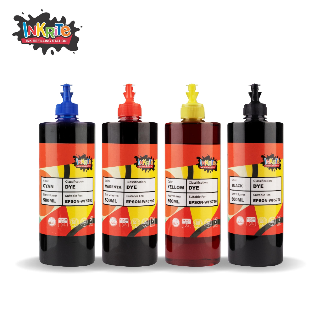 Inkrite Ink for Epson WorkForce WF-C5790 WF-C5290, 500 ml | Shopee ...