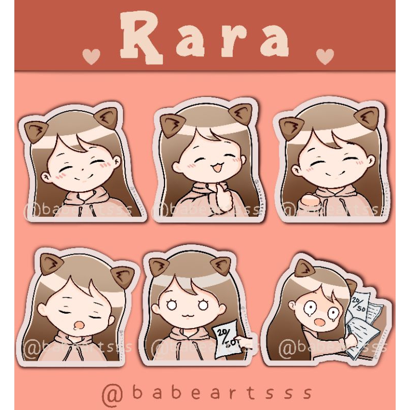 STICKER SET/ RARA/ CUTE STICKER SET | Shopee Philippines
