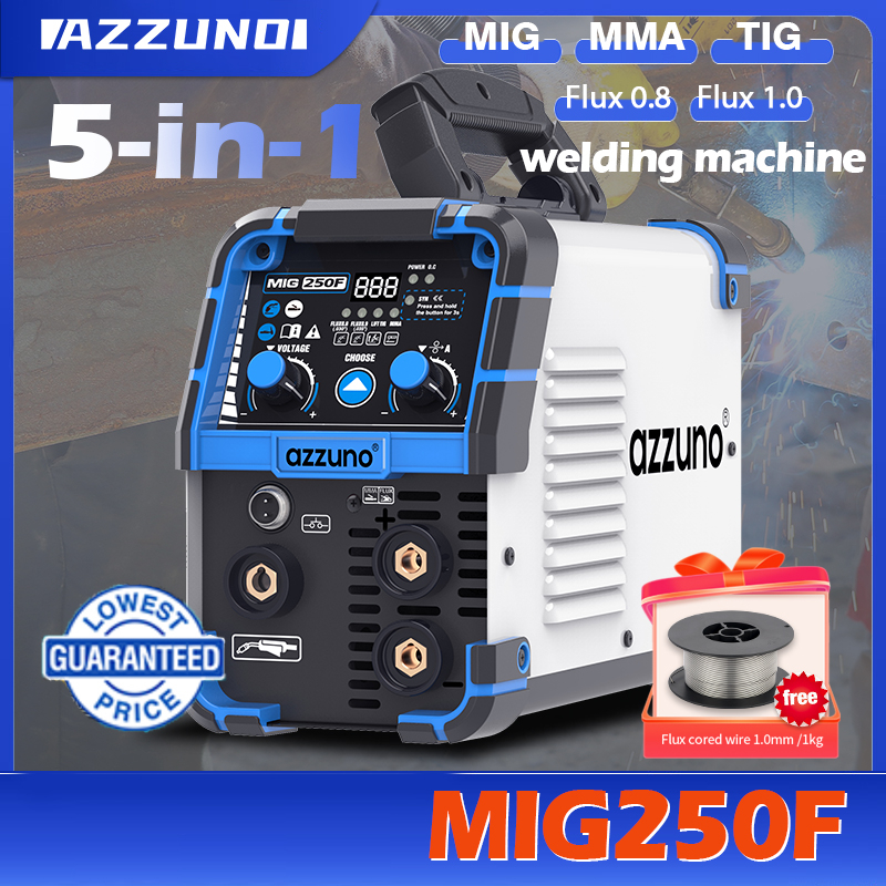 AZZUNO inverter welding machine mig/TIG/MMA (GASLESS) 3 in 1 welding