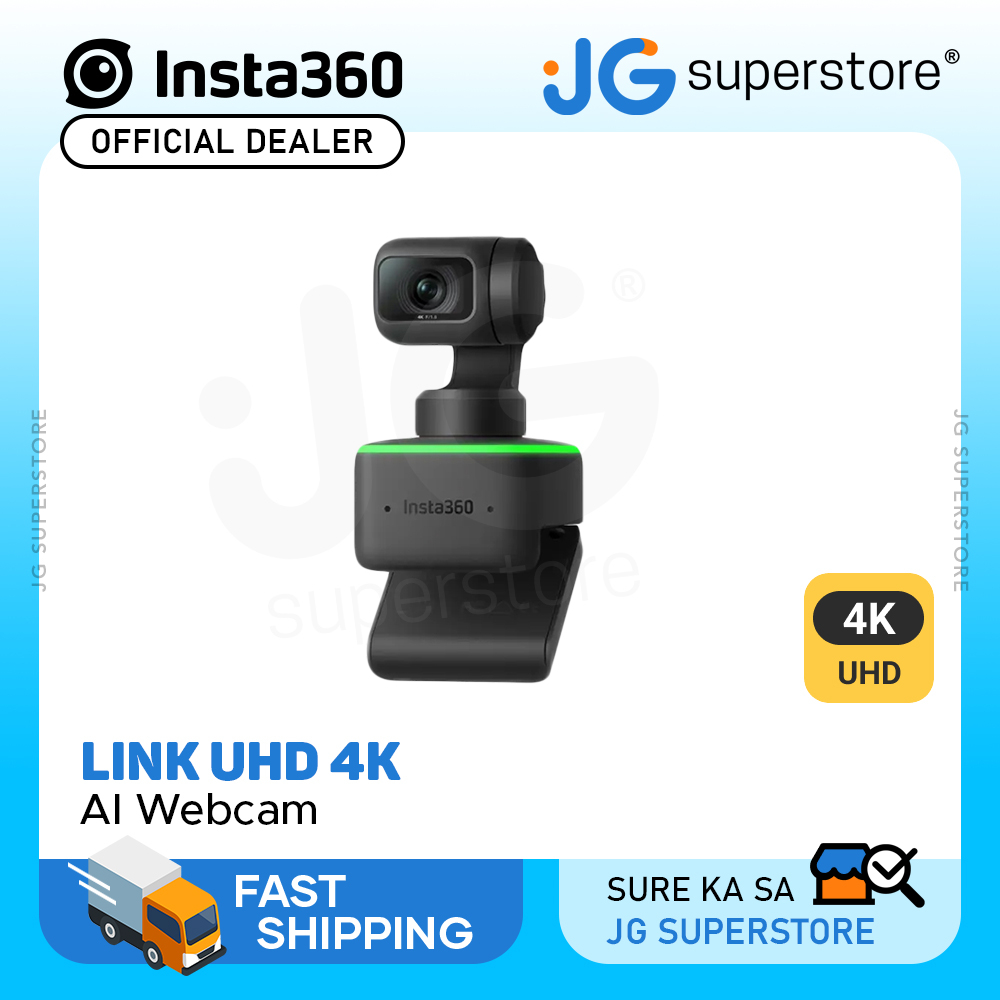 Insta360 Link UHD 4K AI Webcam W/ AI Tracking, 1/2" Sensor, Privacy/HDR ...