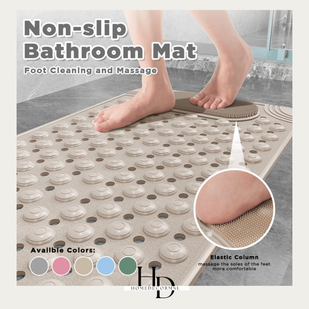 HDMNLBathroom Nonslip Mat Home Waterproof Floor Mat Shower Massage Mat