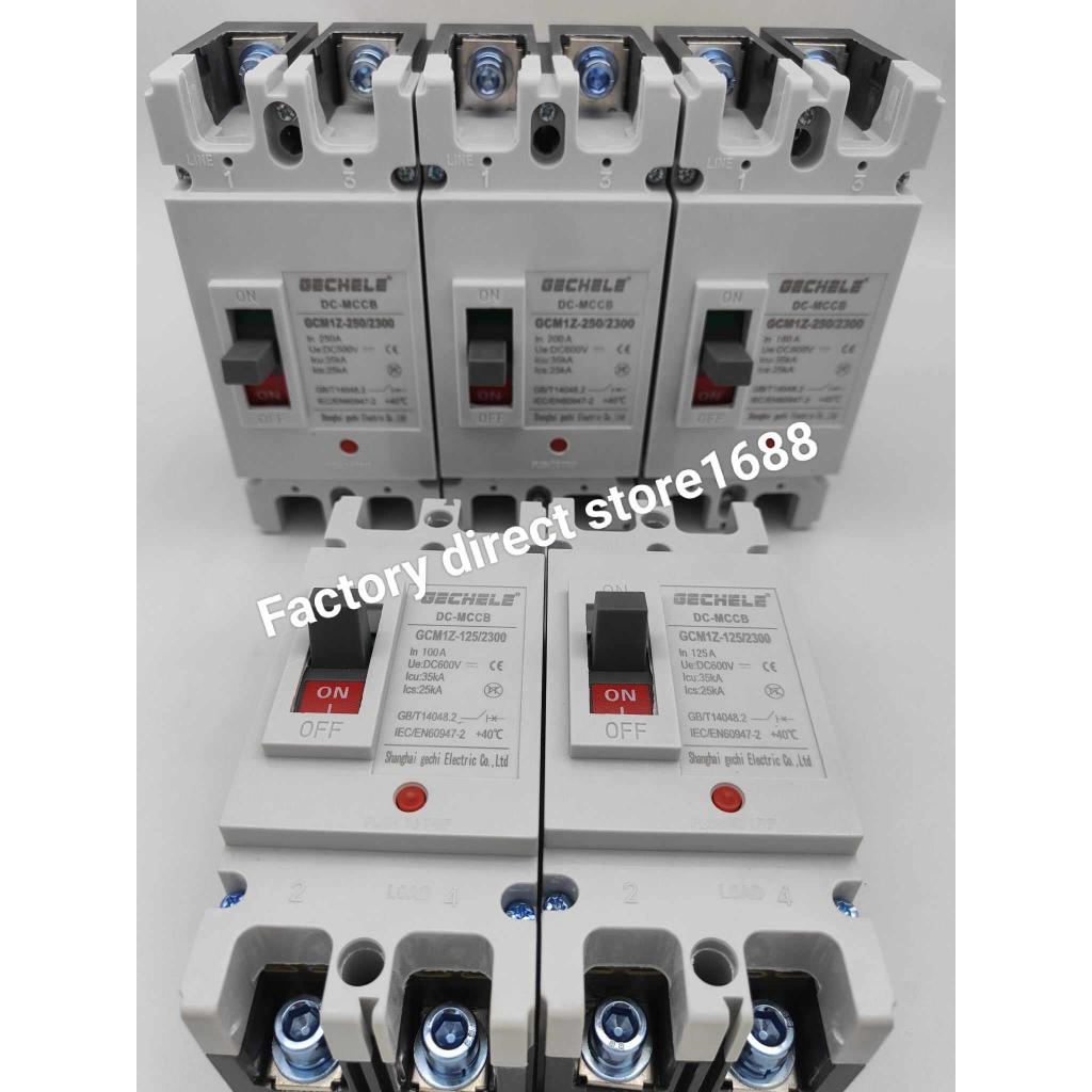 2P DC Circuit Breaker Switch MCCB Solar Master Switch Battery