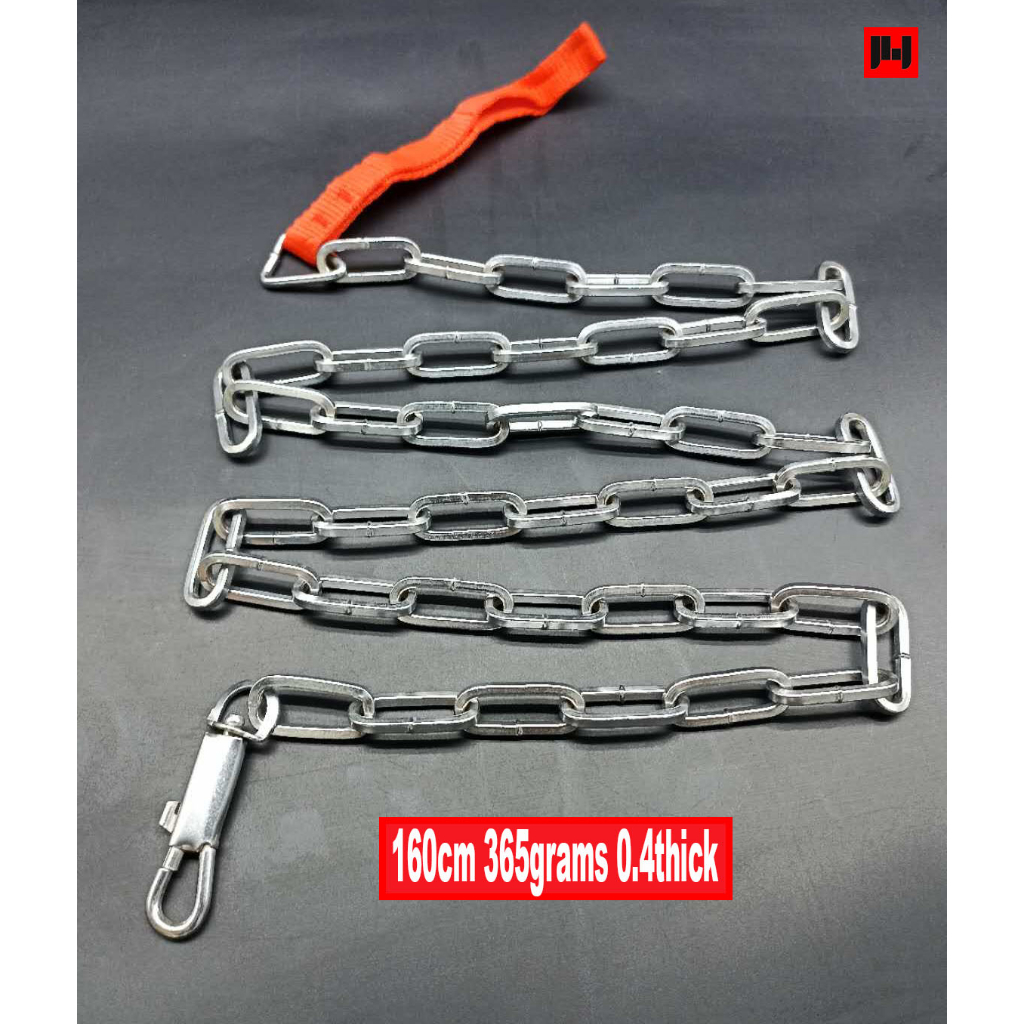 Stainless steel Square Dog Chain Red Rope Handle (3 Size) | Shopee ...
