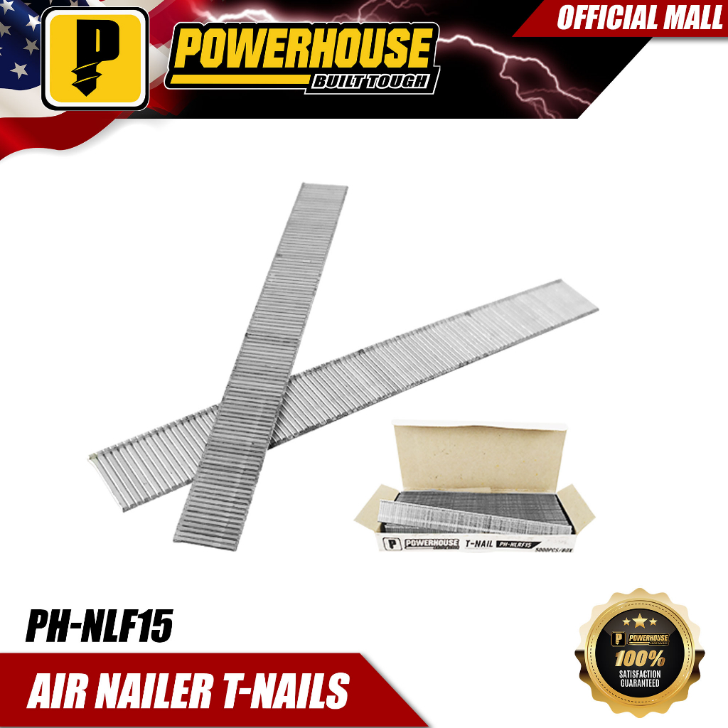 Powerhouse Air Nailer TNails 15mm T Shaped Nails Staple Gun Tacker for