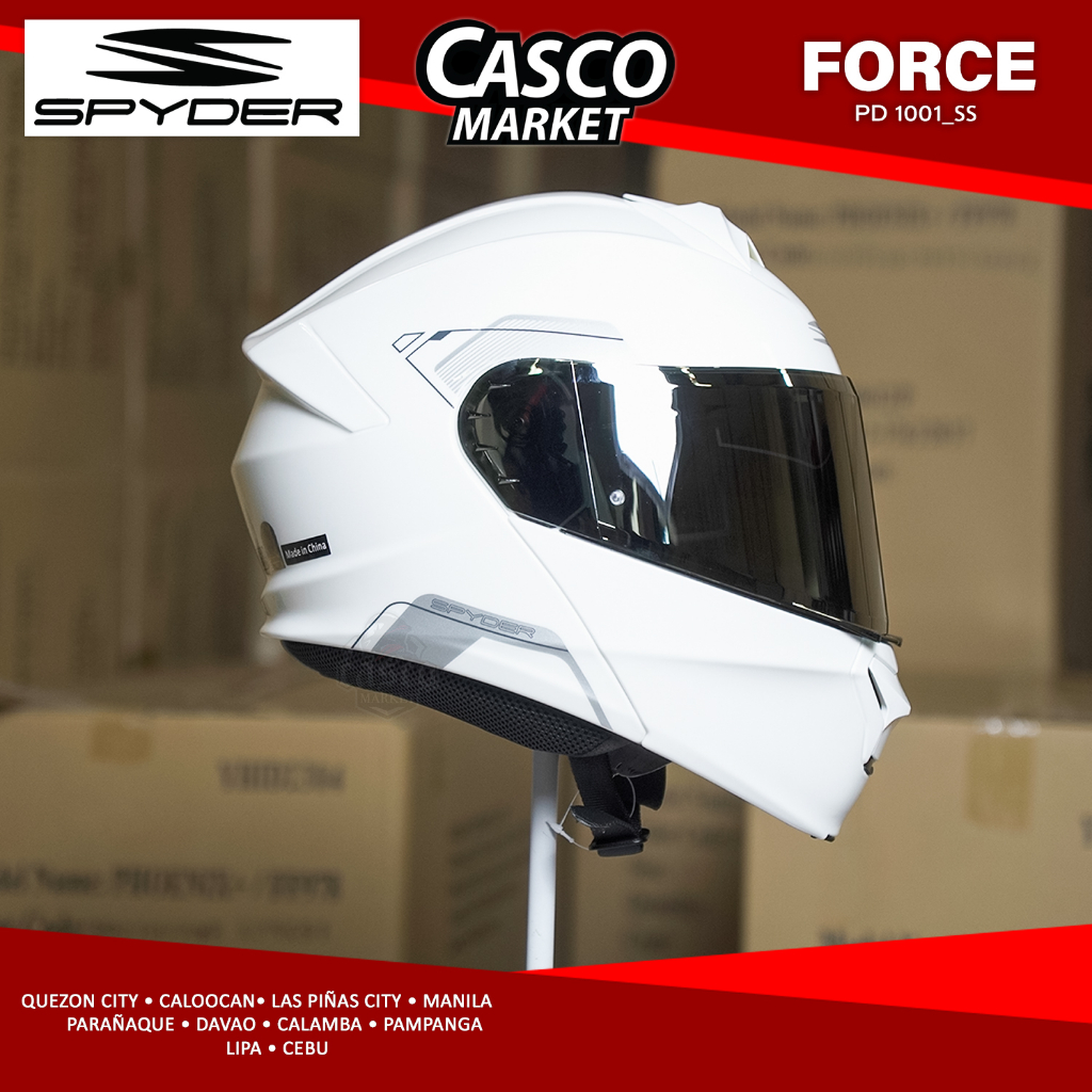 Spyder Force Version Pd Modular Dual Visor Motorcycle Helmet With