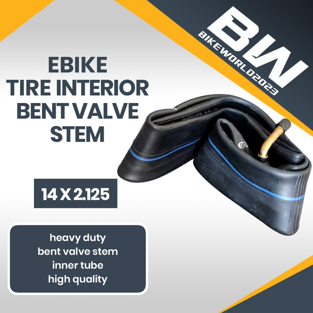 Unique Bargains 3 Pcs Bike Inner Tire Tubes 14x2.125 With 45mm US Bent