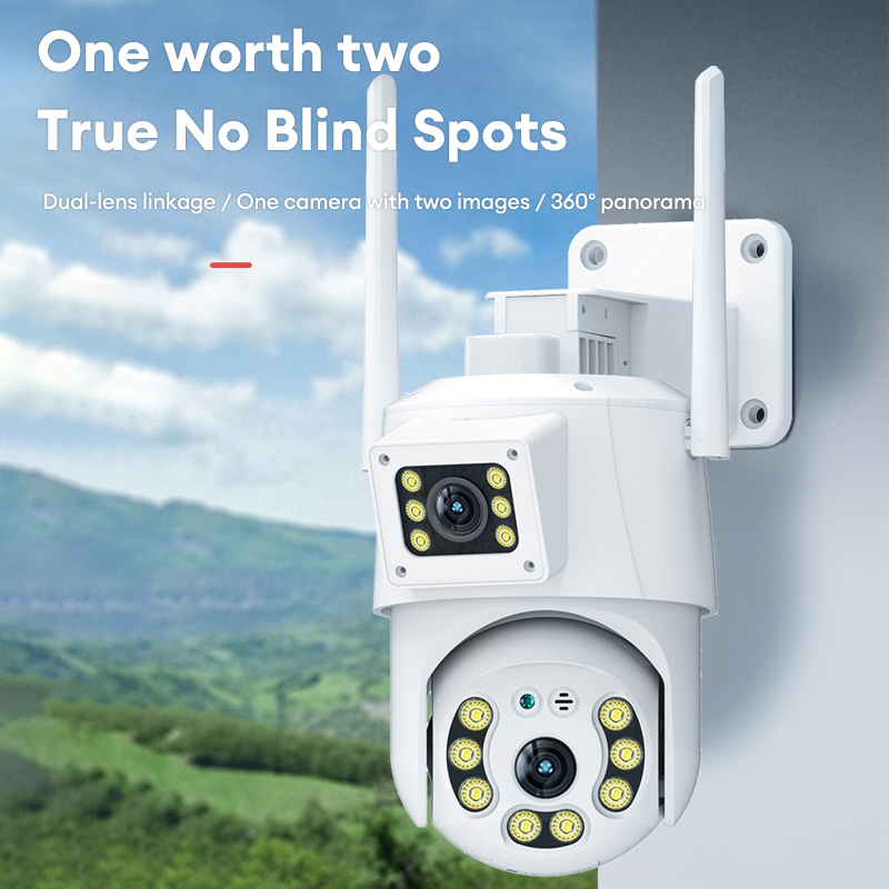 VINOVO V380 PRO Q8 Plus 1080P HD Dual Lens CCTV Camera 360 Wireless