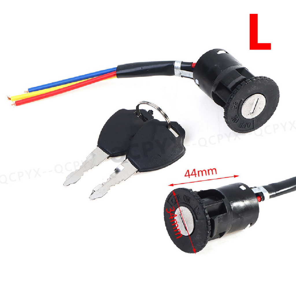 Electric Bicycle Tricycle Ignition Switch Key Power Lock for E-Scooter ...