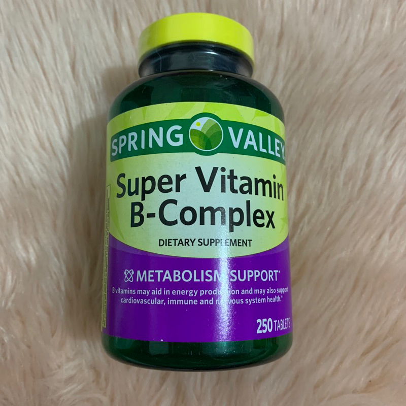 Spring Valley Super B Complex Tablets, 250 Count | Shopee Philippines