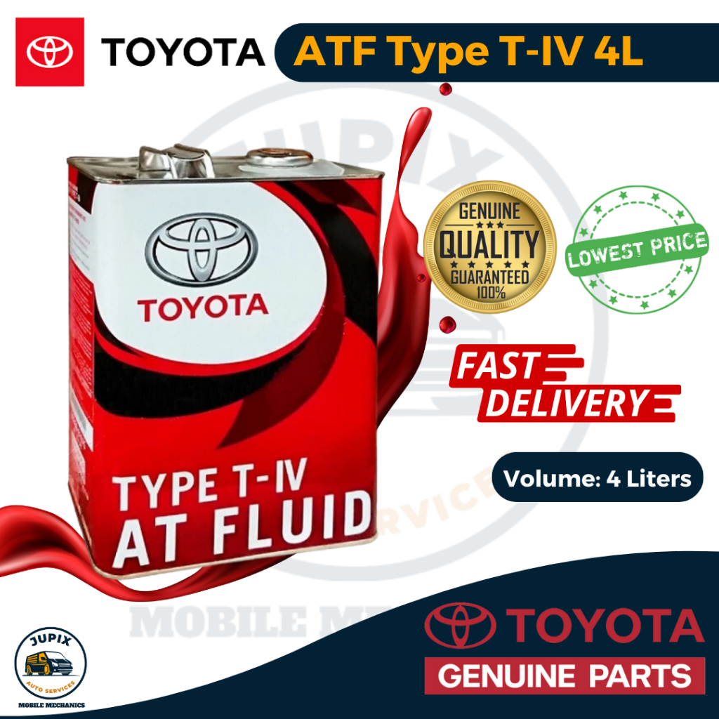 Toyota ATF Type T-IV 4 Liters (Automatic Transmission Fluid) | Shopee ...