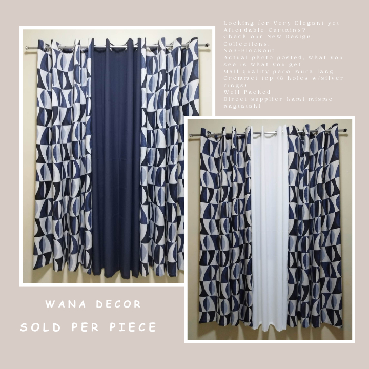 WANA - Ontario Gray Ring Curtain Cretona Fabric Window Curtain Sold per ...
