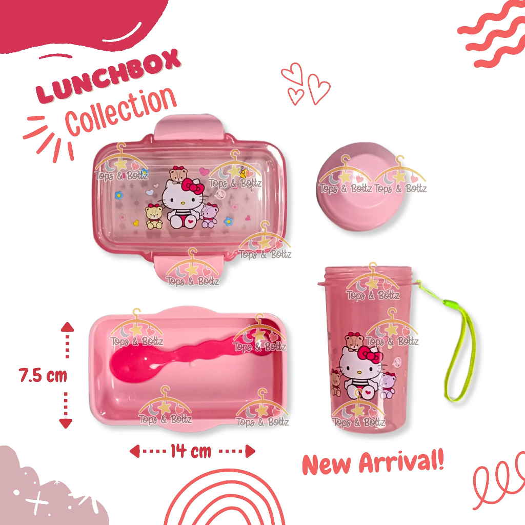 Cute Lunch box set for kids girl and boy with water bottles | Tops ...