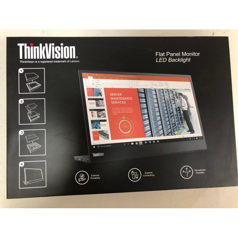 Monitor portatil Lenovo ThinkVision M14 14' Full HD 1920x1080 WLED - A  Computer Service