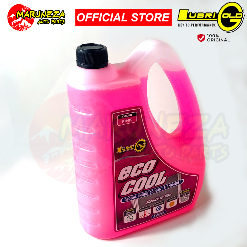 Lubrigold Radiator Coolant Pink 4L Gallon | Shopee Philippines