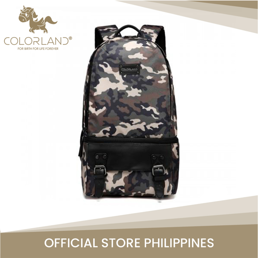 Colorland Ivan Lunch Diaper Backpack with Cooler (BP126 B/ Camouflage ...
